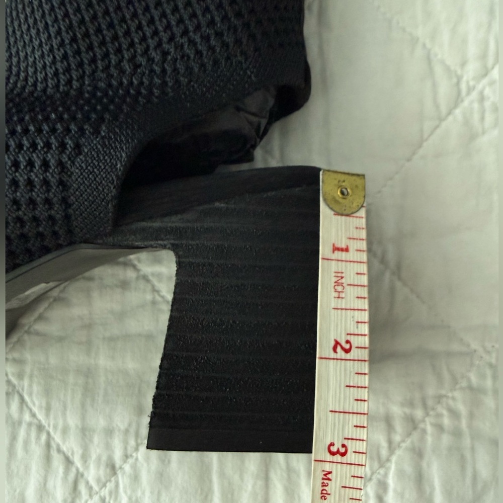 NWT Eileen Fisher Black Knit Heeled Boots - Picture 6 of 9
